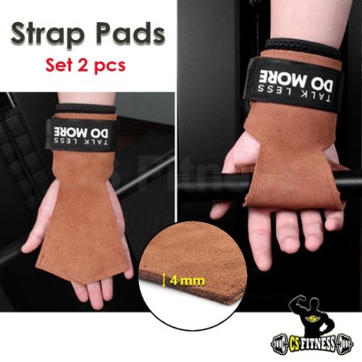 ถุงมือฟิตเนส Strap หนังแท้ Aolikes