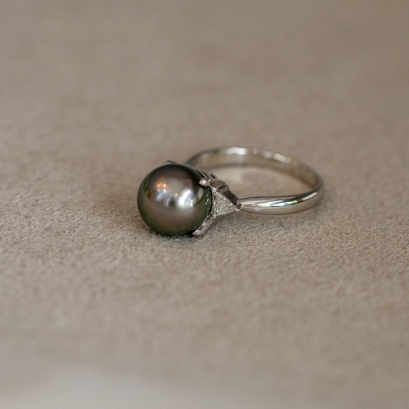 แหวนไข่มุกแท้ตาฮิติ (Tahiti Pearl Ring)