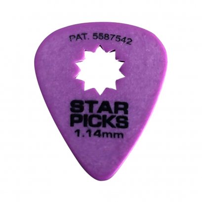 Cleartone Star Picks Blister Packs 1.4MM Purple