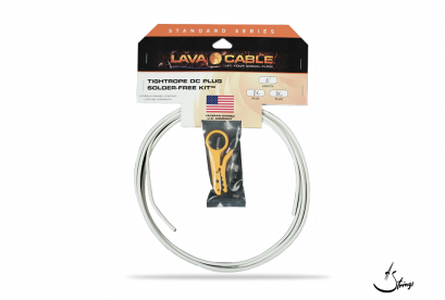 Lava Cable TIGHTROPE DC Plug Solder Free Kit 10 ft Cable/10 DC plugs Stripper WHITE