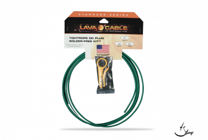 Lava Cable TIGHTROPE DC Plug Solder Free Kit 10 ft Cable/10 DC plugs Stripper GREEN