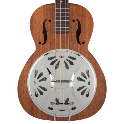 Gretsch G9200 Boxcar Round-neck, Mahogany Body Resonator - Natural, Padauk Fingerboard