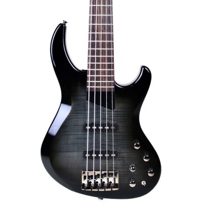 MTD Kingston Saratoga Deluxe 5 , Trans Black Burst w/Indian Laurel F