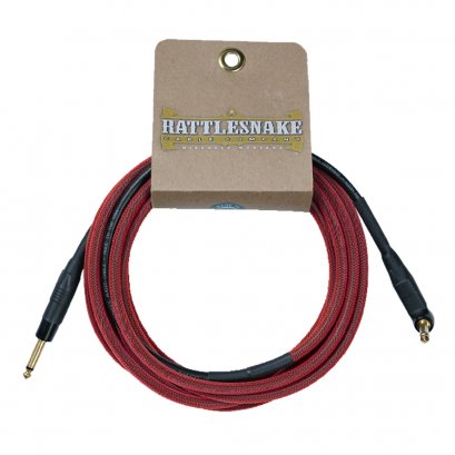Rattlesnake Cable Snake Head Gold 15' (R/S) Red