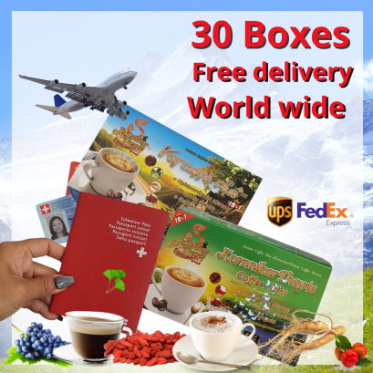KornnikarThewie coffee 30 Boxes Free delivery world wide