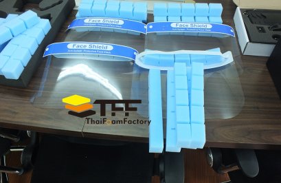 ฟองน้ำแผ่นหน้ากาก  face shield  หนา1นิ้ว(2.5ซม.)
