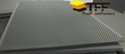 ฟองน้ำซับเสียง ฟองน้ำรังไข่ แผ่นซับเสียงรังไข่   แผ่นซับเสียงรังไข่   Acoustic foam สีเทาดำขนาดใหญ่ 130*200ซม.หนา1นิ้ว