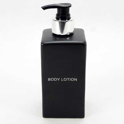 Dispenser 8x8 H. 12 cm.; Matt Black-Body Lotion