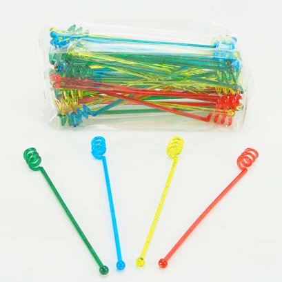 Swirl stirrer 50 pcs Assorted