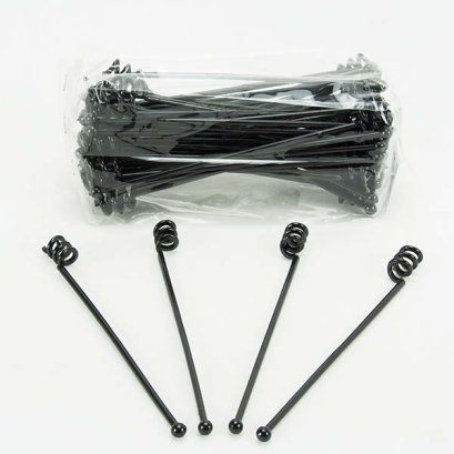 Swirl stirrer 50 pcs Black