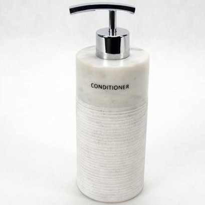 Dispenser, conditioner, Fossil marble  200 ml. White