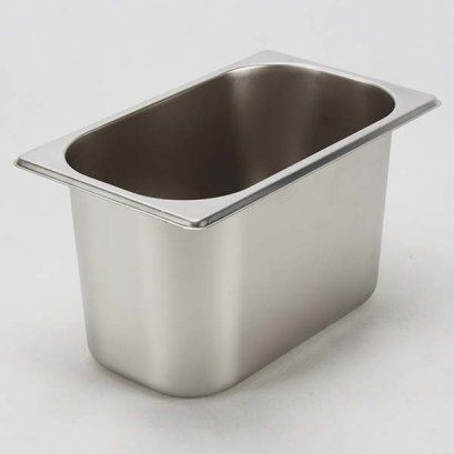 กระบะสแตนเลส 1/4 265x162x150 มม.  4 ลิตร