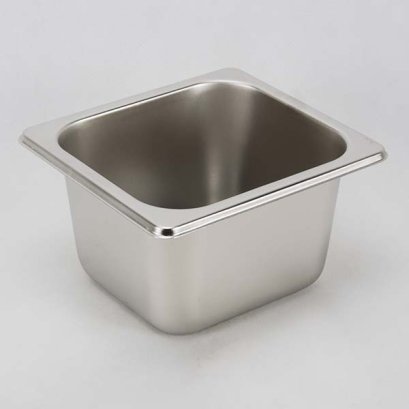 กระบะสแตนเลส 1/6 176x162x100 มม.  1.7 ลิตร
