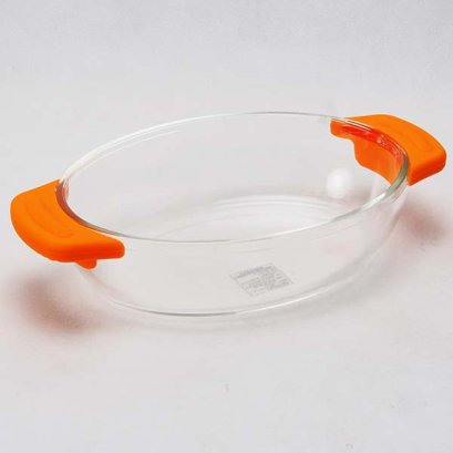 ถาดอบแก้ว 270x162x60 มม. / 1.17 ลิตร  สีส้ม