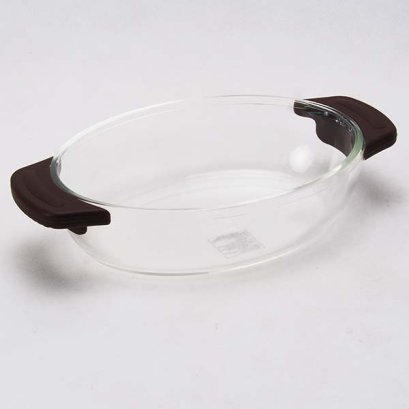 ถาดอบแก้ว 270x162x60 มม. / 1.17 ลิตร สีน้ำตาล