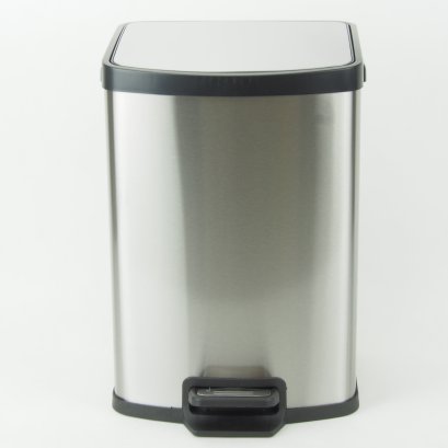ถังขยะสแตนเลส แบบเท้าเหยียบ มีฝาปิด 12 ลิตร