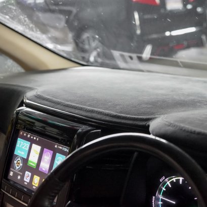 ชุด KITS หุ้มคอนโซลหน้า วัสดุหนังอัลคันทาร่า Alphard Vellfire 20 แก้ปัญหาคอนโซนเหนียว หนัง ALCANTARA หุ้มคอนโซน อัลพาร์ด เวลไฟร์ 20