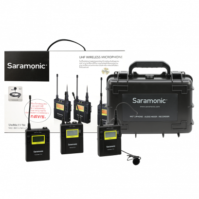 ไมโคโฟน ไร้สายSaramonic Uwmic11TH-Set2 11-Channel New Digital UHF Wireless Lavalier Microphone System