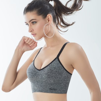Active Bra บราไร้ตะเข็บดีไซน์ Active รหัส TBRA11 สีเทา