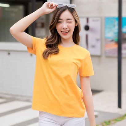เสื้อยืดคอกลมหลากสี เสื้อยืดคอตตอน เสื้อยืด Cotton เสื้อยืดผ้าฝ้าย เสื้อยืดเนื้อผ้าฝ้าย