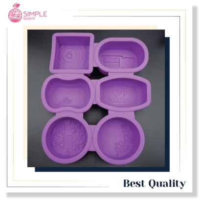 แม่พิมพ์มีลวดลาย 6 ช่อง