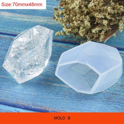 แม่พิมพ์ซิลิโคน ทรงเพรช/หิน B