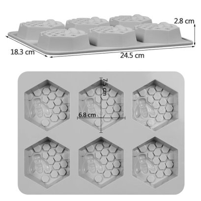 แม่พิมพ์รังผึ้ง 6 ช่อง