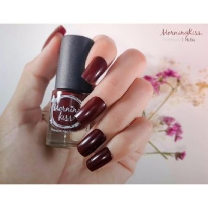ยาทาเล็บเนื้อมันเงา somini สีน้ำตาลเข้ม MK2
