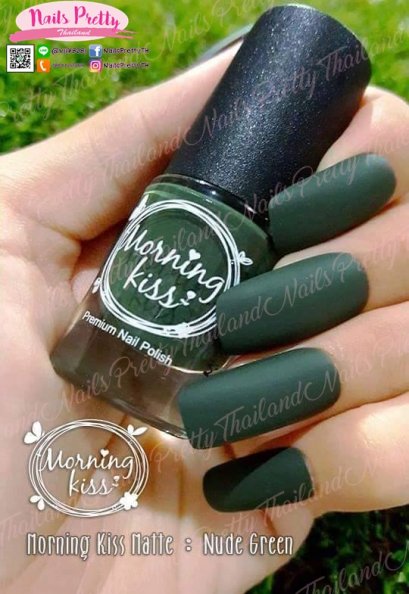 ยาทาเล็บเนื้อด้าน somini สีเขียว MK3