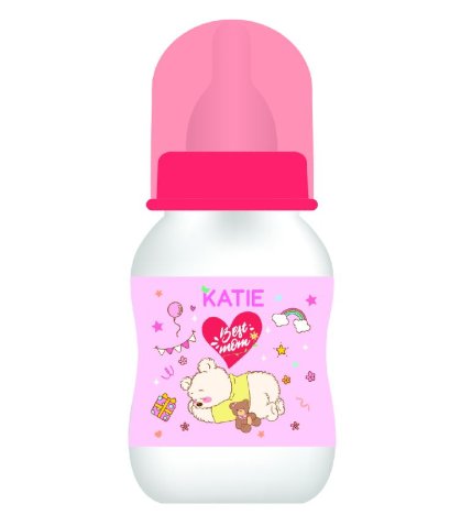 ขวดนมคอแคบ ขนาด 4ออนซ์ จุก S ไม่ดูดไม่ไหล (สีแดง)