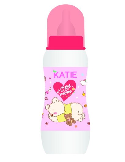 ขวดนมคอแคบ ขนาด 8ออนซ์ จุก X ไม่ดูดไม่ไหล (สีแดง)