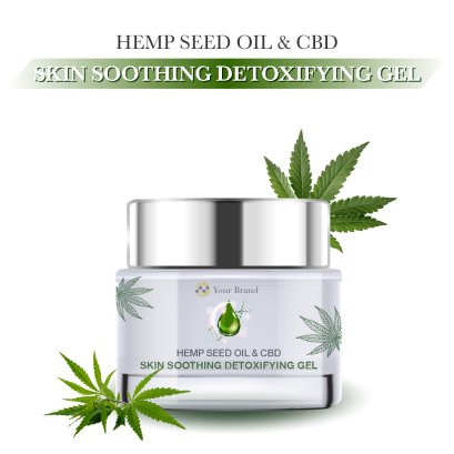 HEMP SEED OIL & CBD SKIN SOOTHING & DETOXIFYING GEL