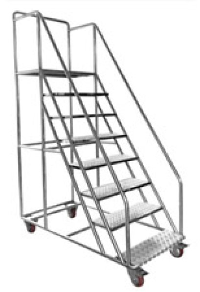 บันไดติดล้อสแตนเลส SLD10