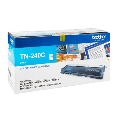 BROTHER TN-240C สีฟ้า ตลับหมึกของแท้ รับประกันศูนย์ จัดส่งฟรี!