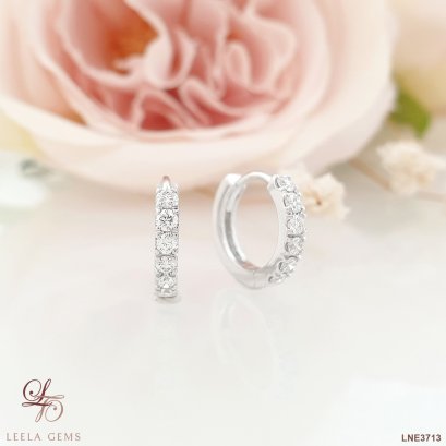 Hoop Diamond Earrings