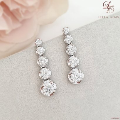 Drop Diamond Earrings