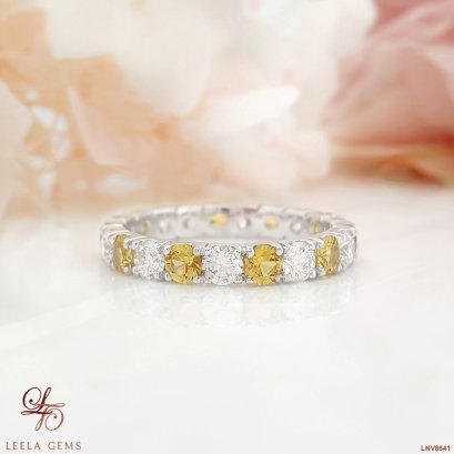 Diamond & Sapphire Band