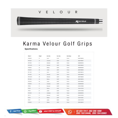 Karma Velour Golf Grips