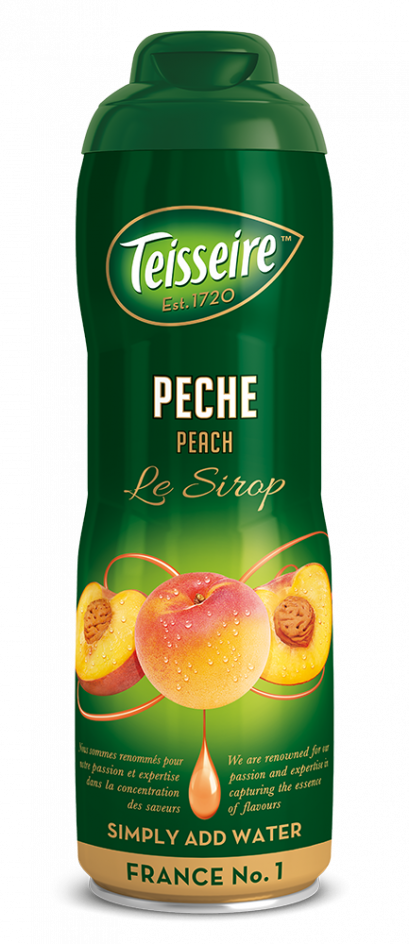 Teisseire Peach syrup 60cl / ไซรัป เตสแซร์ กลิ่นพีช