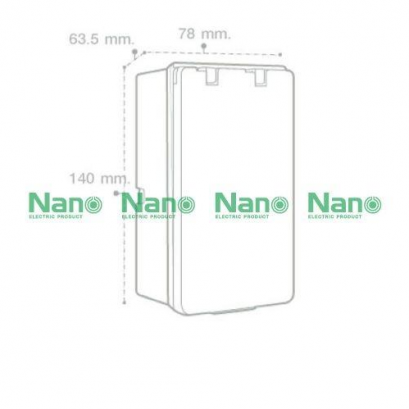 Nano กล่องฝาปิดกันน้ำ ฝาทึบ  รุ่น NANO-405 (สำหรับหน้ากาก รุ่น Classic Series)