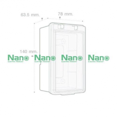 Nano กล่องฝาปิดกันน้ำ  ฝาใส รุ่น NANO-405C (สำหรับหน้ากาก รุ่น Classic Series)