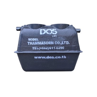 DOS ถังบำบัดน้ำเสียไฟเบอร์กลาส ทรงหลี่ยม DC SQ GRAY 1,000 ลิตร (1Q)