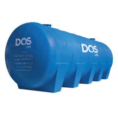 DOS ถังเก็บน้ำบนดินไฟเบอร์กลาส ทรงนอน DTR 15Q dia.2.00x5.35m