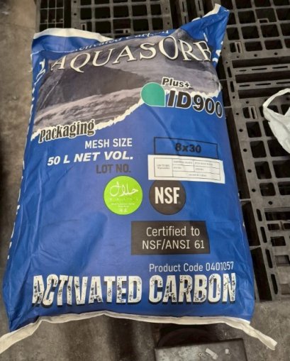 คาร์บอน AQUASORB Plus - ID900 Mesh 8 x 30 (1:21:50) (NSF & Halal)