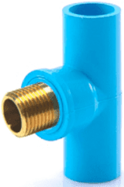 สามทางเกลียวนอกทองเหลือง หนา ฟ้า