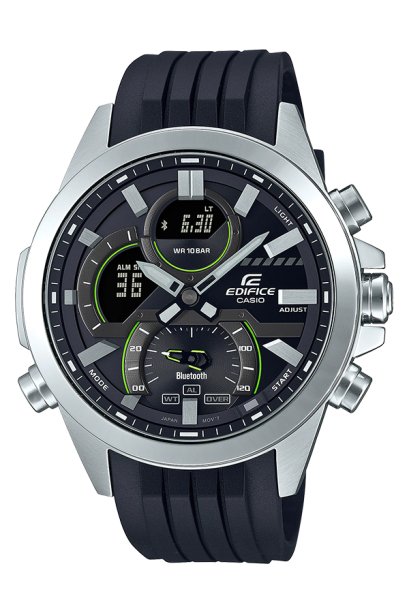 นาฬิกาข้อมือผู้ชาย Casio Edifice รุ่น ECB-30P-1A / สีดำ สายเรซิน