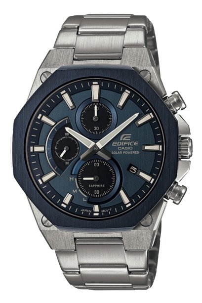 Casio Edifice นาฬิกาข้อมือผู้ชาย สายสเตนเลส รุ่น EFS-S570DB-2A - สีเงิน