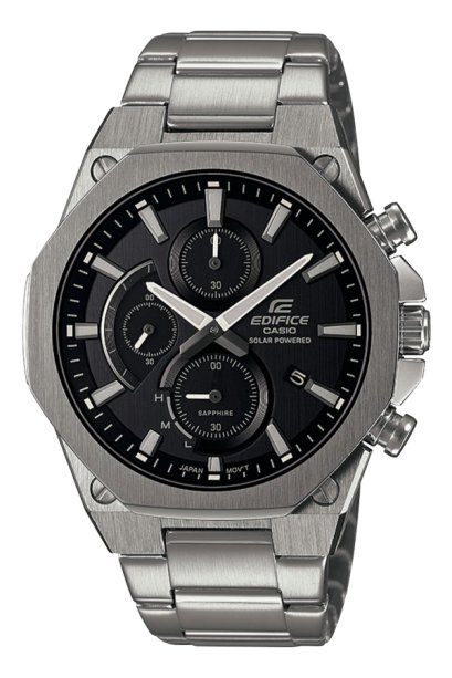 Casio Edifice นาฬิกาข้อมือผู้ชาย สายสเตนเลส รุ่น EFS-S570D-1A - สีเงิน