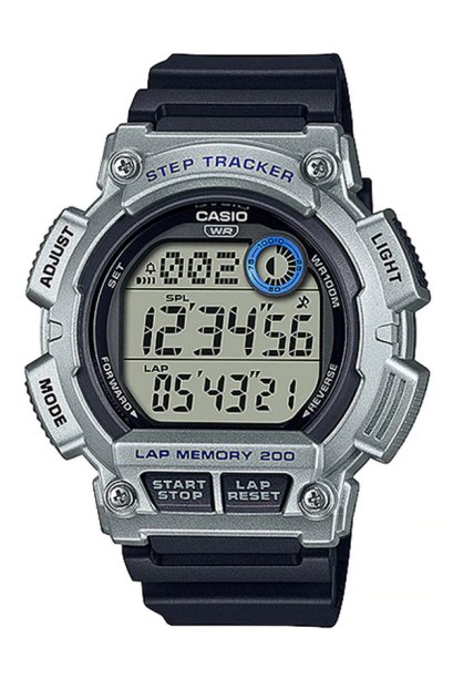 Casio Standard นาฬิกาข้อมือผู้ชาย สายเรซิ่น รุ่น WS-2100H-1A2  สีดำ สีเทา