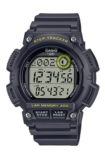 Casio Standard นาฬิกาข้อมือผู้ชาย สายเรซิ่น รุ่น WS-2100H-8A  สีเทาเข้ม